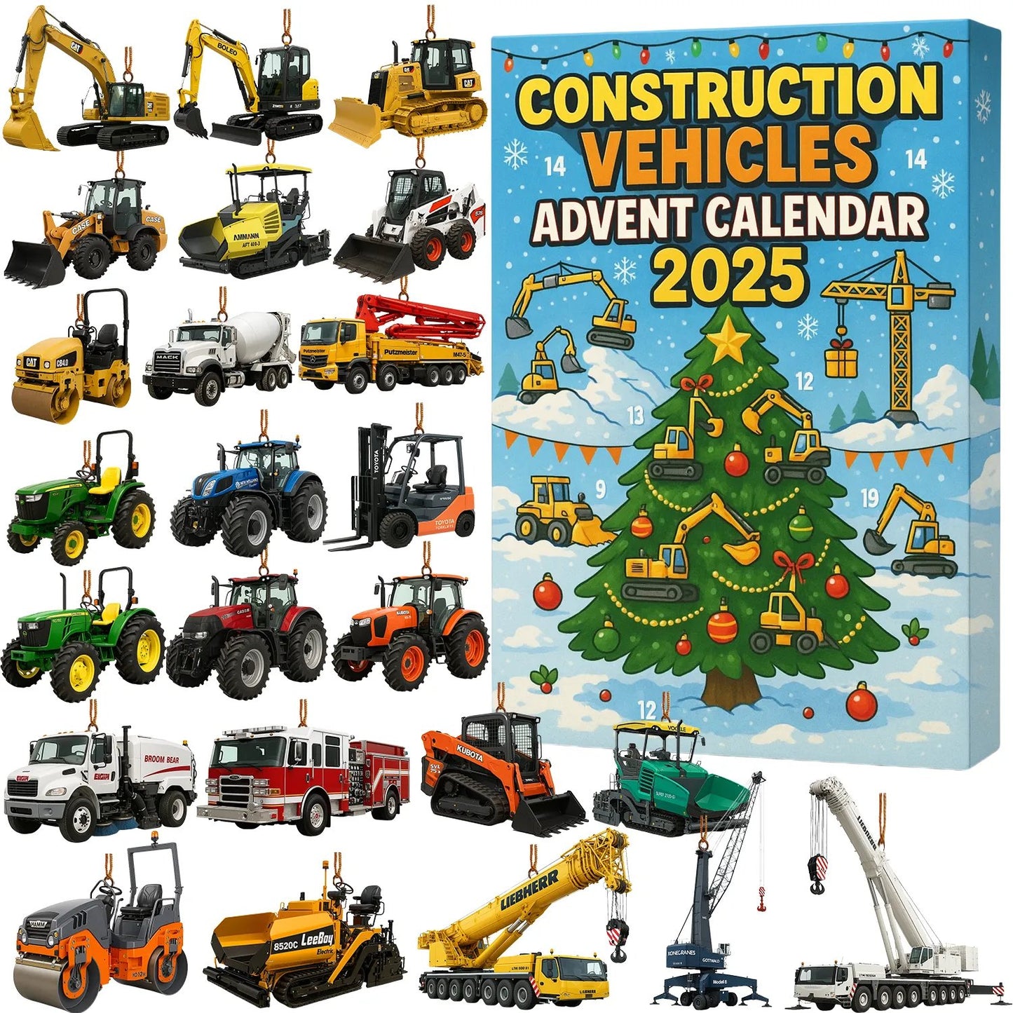 Calendrier de l'avent - Engins de chantier 2025