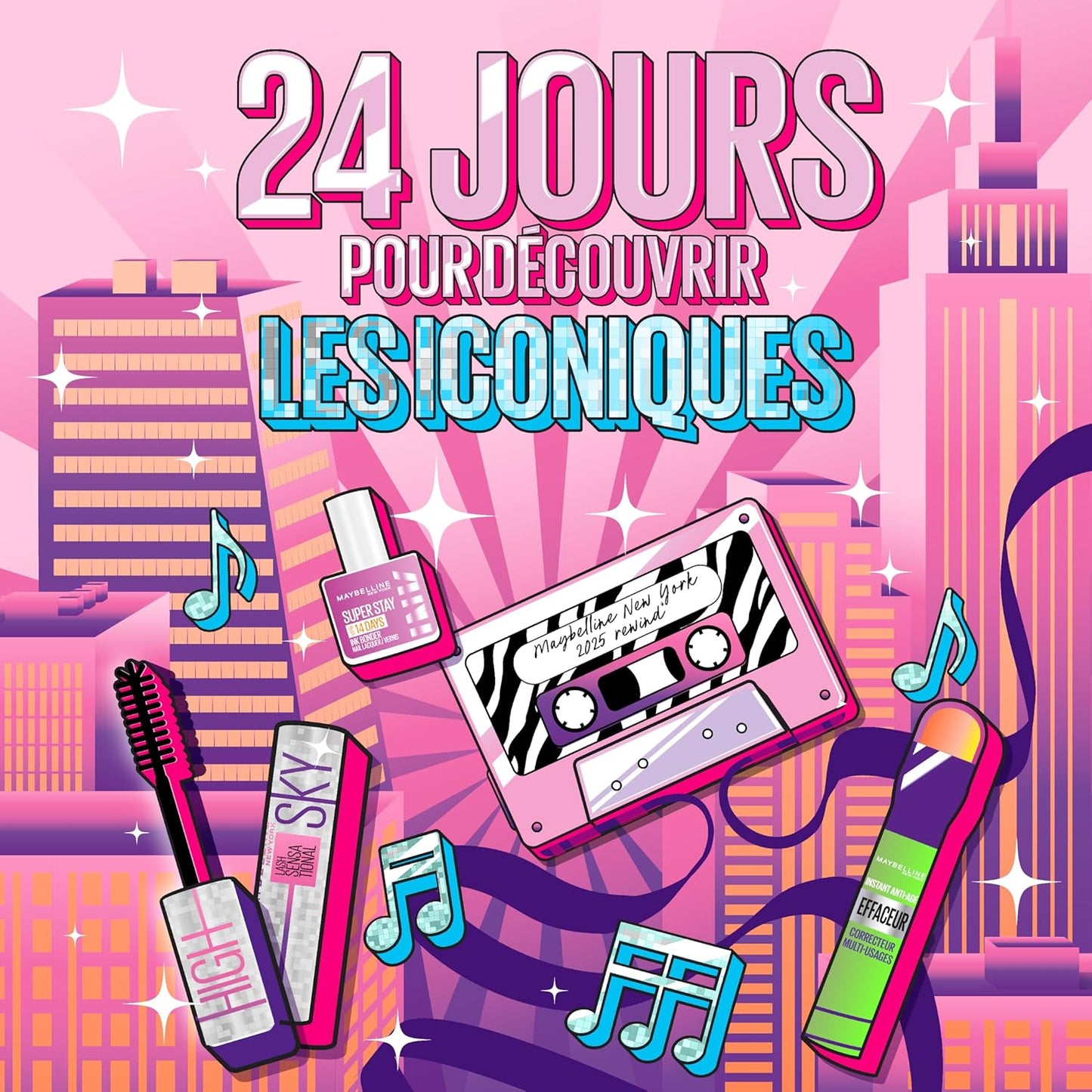 Calendrier de l'avent - Maybelline 2025